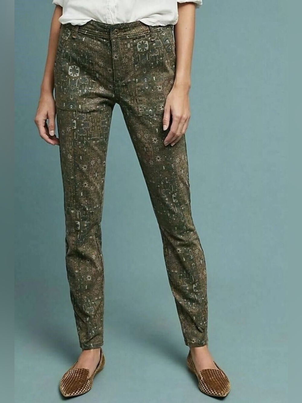 Anthropologie Cadet Slim Utility Pants Women's Size 32 Slim Fit Utilitarian